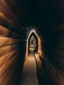 Preview wallpaper tunnel, dark, underground, backlight