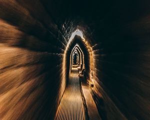 Preview wallpaper tunnel, dark, underground, backlight