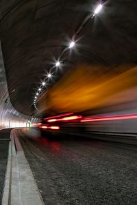 Preview wallpaper tunnel, distance, long exposure, neon