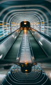 Preview wallpaper tunnel, distortion, glare, neon