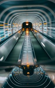 Preview wallpaper tunnel, distortion, glare, neon