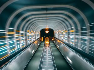 Preview wallpaper tunnel, distortion, glare, neon