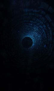 Preview wallpaper tunnel, immersion, dark, circle