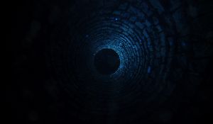 Preview wallpaper tunnel, immersion, dark, circle