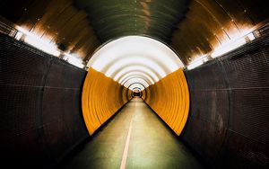 Preview wallpaper tunnel, light, backlight, perspective