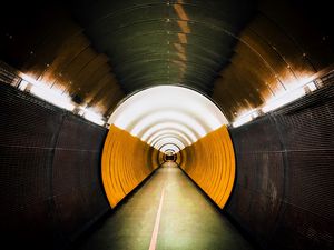 Preview wallpaper tunnel, light, backlight, perspective