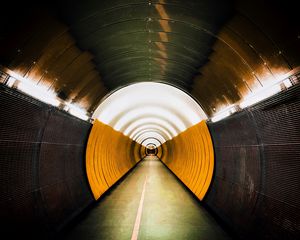 Preview wallpaper tunnel, light, backlight, perspective