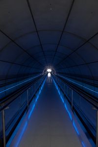 Preview wallpaper tunnel, light, blue, backlight