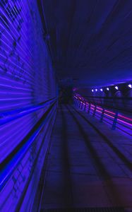 Preview wallpaper tunnel, metro, dark, underground, backlight