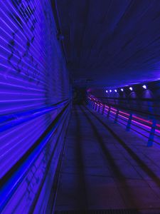 Preview wallpaper tunnel, metro, dark, underground, backlight