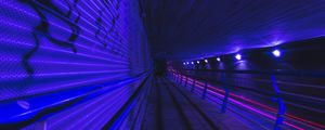 Preview wallpaper tunnel, metro, dark, underground, backlight