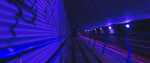 Preview wallpaper tunnel, metro, dark, underground, backlight