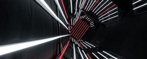 Preview wallpaper tunnel, neon, lines, light, backlight