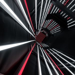 Preview wallpaper tunnel, neon, lines, light, backlight