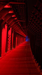 Preview wallpaper tunnel, passage, red