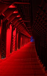 Preview wallpaper tunnel, passage, red