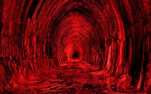 Preview wallpaper tunnel, red, black, light