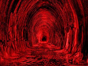Preview wallpaper tunnel, red, black, light