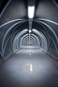 Preview wallpaper tunnel, road, bridge, construction, symmetry