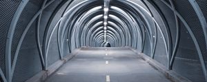 Preview wallpaper tunnel, road, bridge, construction, symmetry