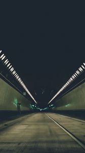 Preview wallpaper tunnel, road, lighting, perspective