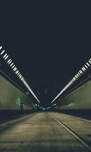 Preview wallpaper tunnel, road, lighting, perspective