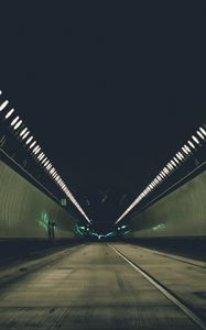 Preview wallpaper tunnel, road, lighting, perspective