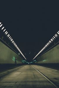 Preview wallpaper tunnel, road, lighting, perspective