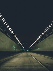 Preview wallpaper tunnel, road, lighting, perspective