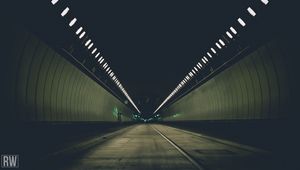 Preview wallpaper tunnel, road, lighting, perspective