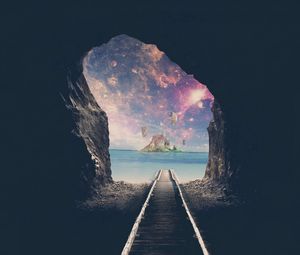 Preview wallpaper tunnel, space, road, cave