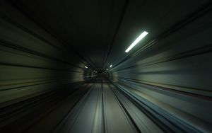 Preview wallpaper tunnel, speed, movement, dark, deepening