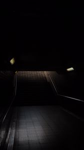 Preview wallpaper tunnel, stairs, dark, darkness