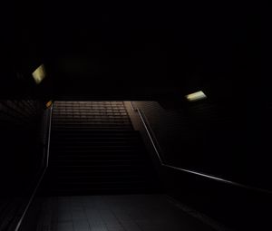 Preview wallpaper tunnel, stairs, dark, darkness