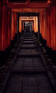 Preview wallpaper tunnel, stairs, steps, columns, china