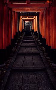 Preview wallpaper tunnel, stairs, steps, columns, china