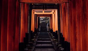 Preview wallpaper tunnel, stairs, steps, columns, china
