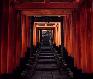 Preview wallpaper tunnel, stairs, steps, columns, china