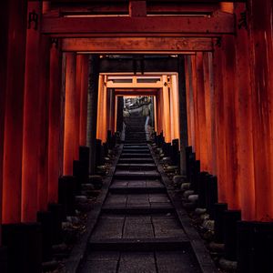 Preview wallpaper tunnel, stairs, steps, columns, china