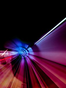 Preview wallpaper tunnel, turn, backlight, movement