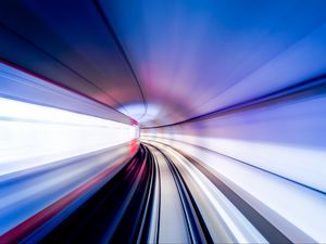 Preview wallpaper tunnel, turn, speed, blur