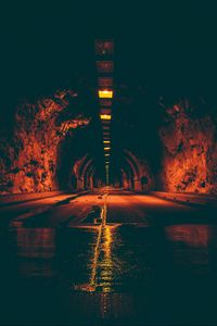 Preview wallpaper tunnel, underground, arch, lighting