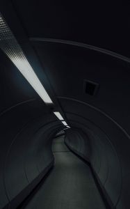 Preview wallpaper tunnel, underground, dark, lighting, building