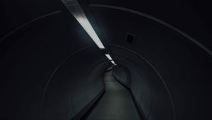 Preview wallpaper tunnel, underground, dark, lighting, building