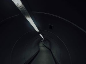 Preview wallpaper tunnel, underground, dark, lighting, building