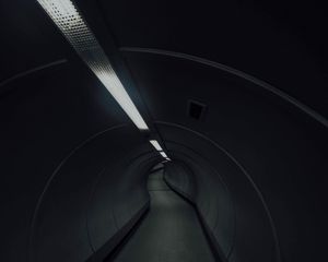 Preview wallpaper tunnel, underground, dark, lighting, building