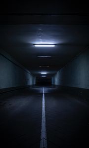 Preview wallpaper tunnel, underground, darkness, ceiling, walls