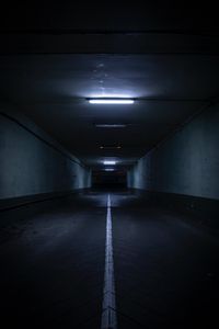 Preview wallpaper tunnel, underground, darkness, ceiling, walls