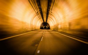 Preview wallpaper tunnel, underground, immersion, blur