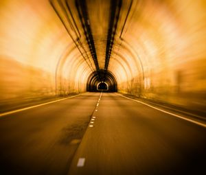 Preview wallpaper tunnel, underground, immersion, blur
